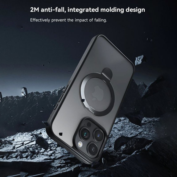 Калъф Delight с MagSafe за iPhone 15 Pro Max, черен, Devia