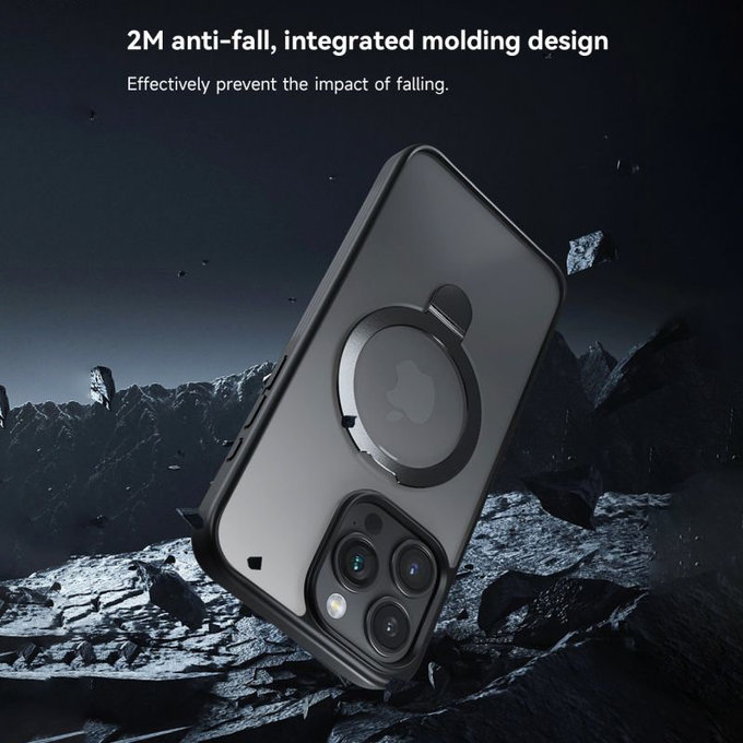 Калъф Delight с MagSafe за iPhone 15 Pro Max, черен, Devia