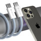 Кабел USB-C / USB-C Smart, PD 60W, 1m, бял, Devia