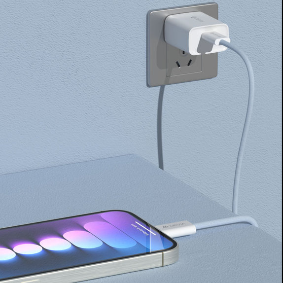 Кабел USB-C / USB-C Smart, PD 60W, 1m, бял, Devia