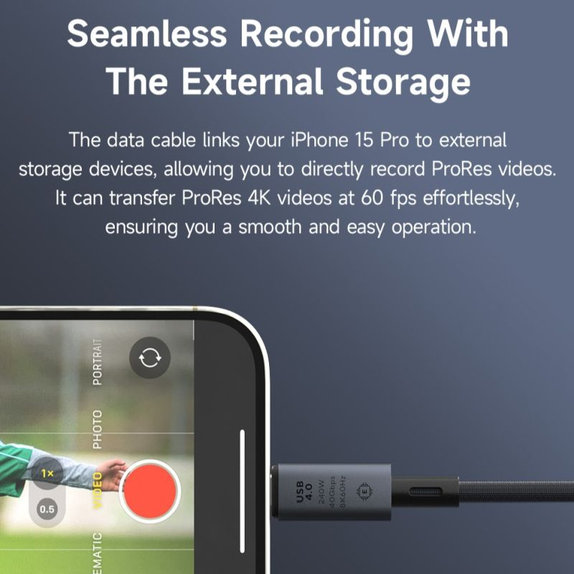 Кабел USB-C / USB-C Extreme Speed, 240W, 8K 60Hz, 1m, черен, Devia