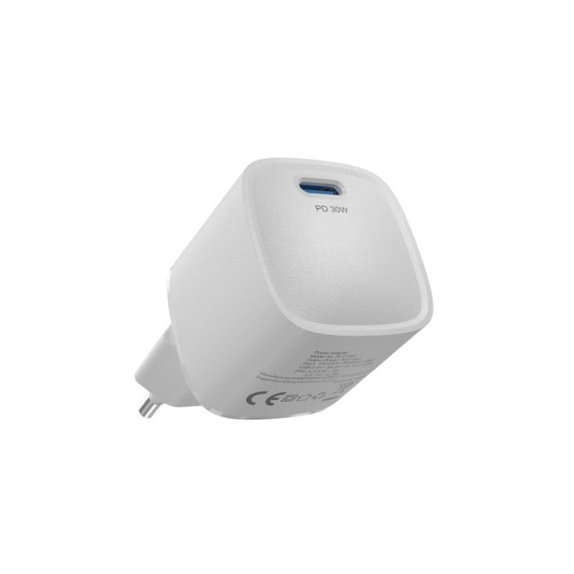 Зарядно Mini USB-C, PD 30W, бяло, Devia