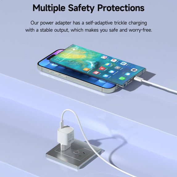 Зарядно Mini USB-C, PD 30W, бяло, Devia
