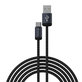 Кабел USB / USB-C Gracious, 2.1A, 2m, черен, Devia