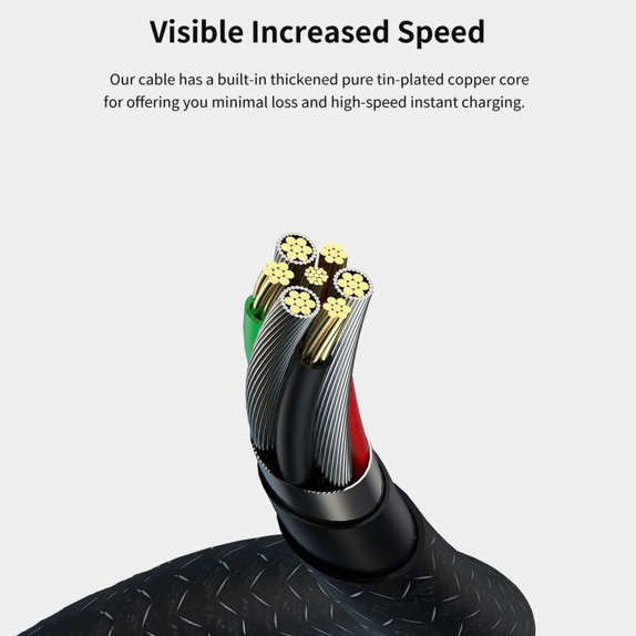 Кабел Lightning / USB Gracious, 2,4A, 2m, черен, Devia