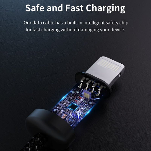 Кабел Lightning / USB Gracious, 2,4A, 2m, черен, Devia