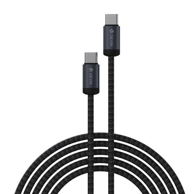 Кабел USB-C / USB-C Gracious, PD 60W, 2m, черен, Devia