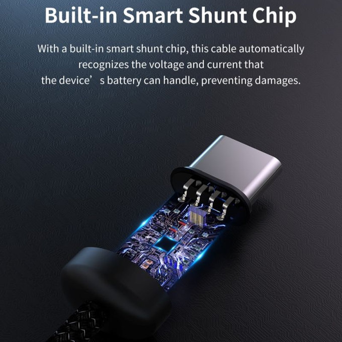 Кабел USB-C / USB-C Gracious, PD 60W, 2m, черен, Devia