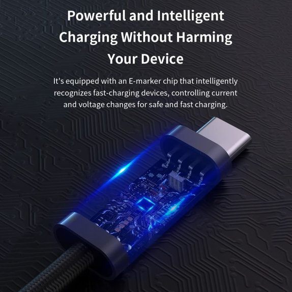 Кабел USB-C / USB-C Extreme Speed, PD 240W, 2m, черен, Devia