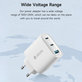 Зарядно Extreme Speed, 2x USB-C + USB-A, PD 65W, бяло, Devia