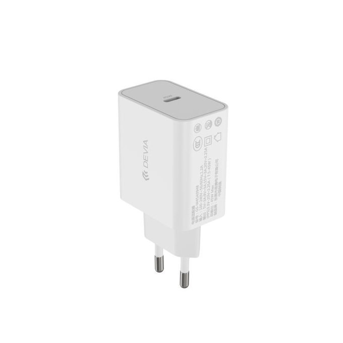 Зарядно Rocket USB-C, PD 45W, бяло, Devia