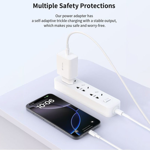 Зарядно Rocket USB-C, PD 45W, бяло, Devia