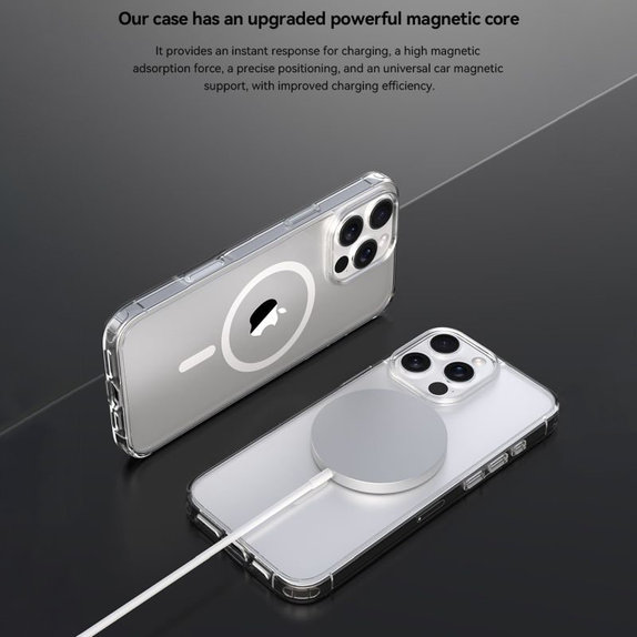 Калъф Clear с MagSafe за iPhone 16 Pro, прозрачен, Devia