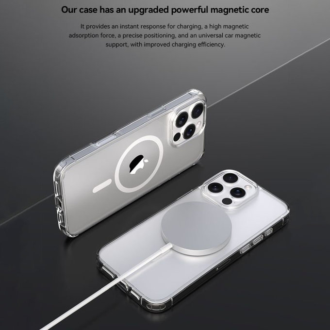 Калъф Clear с MagSafe за iPhone 16 Plus, прозрачен, Devia