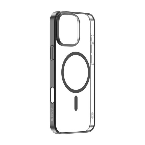 Калъф Glimmer с MagSafe за iPhone 16 Pro, черен, Devia