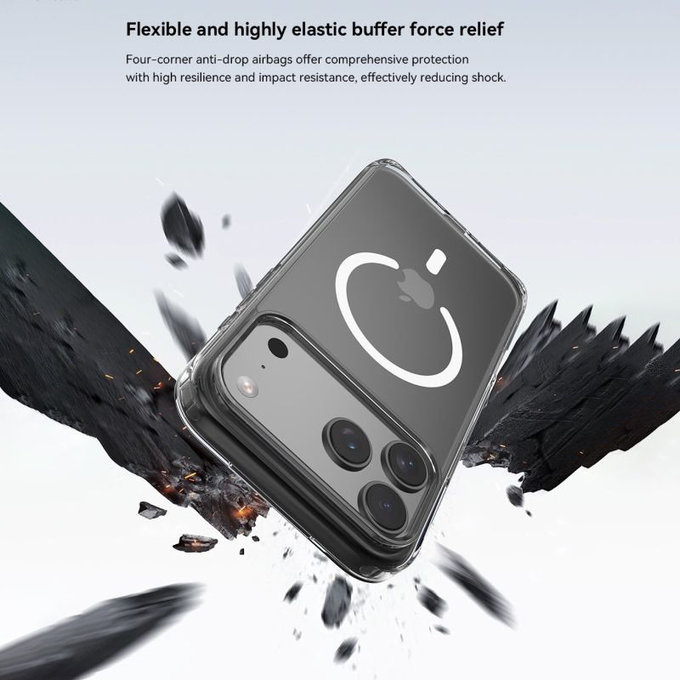 Калъф Clear с MagSafe за iPhone 17, прозрачен, Devia