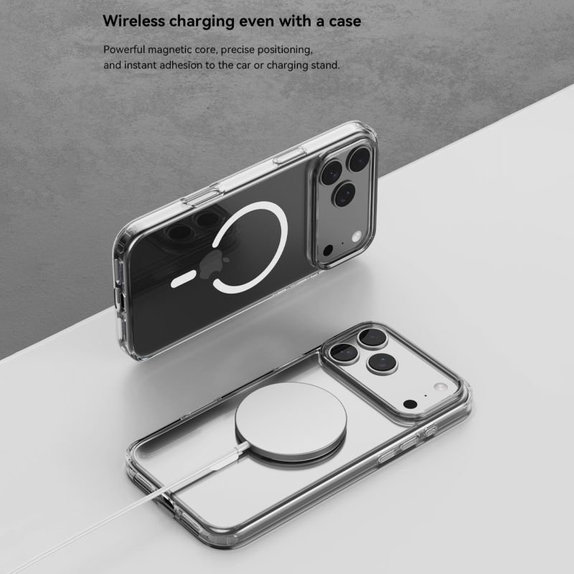Калъф Clear с MagSafe за iPhone 17, прозрачен, Devia