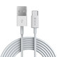 Кабел USB / USB-C Smart, 2.1A, 1m, бял, Devia