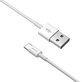 Кабел USB / USB-C Smart, 2.1A, 1m, бял, Devia