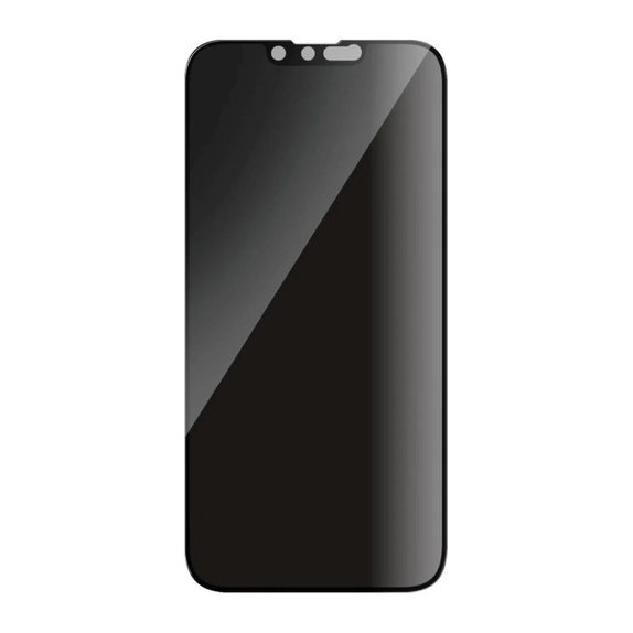 Закалено стъкло UWF Privacy за iPhone 17e/16e/14/13/13 Pro, Черно, PanzerGlass