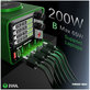 Многопортова зарядна станция 2UUL PC01, 200W