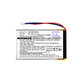 Батерия за Garmin Nüvi 1300, 1350, 1370, 1390, 1490, 1250mAh, Li-Pol, 3.7V, 361-00019-16, HQ