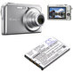 Батерия за Casio Exilim Card Ex-S880, 650mAh, Li-Ion, 3.7V, NP-20, HQ