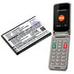 Батерия за Saiet Lumina, Ready, Single, Brondi Amico Favoloso, Gigaset GI390, 590, 800mAh, Li-Ion, 3.7V, V30145-K1310-X470, HQ