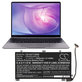 Батерия за Huawei MateBook 13, 13 i7, 3600mAh, Li-Pol, 11.4V, HB4593J6ECW, HQ