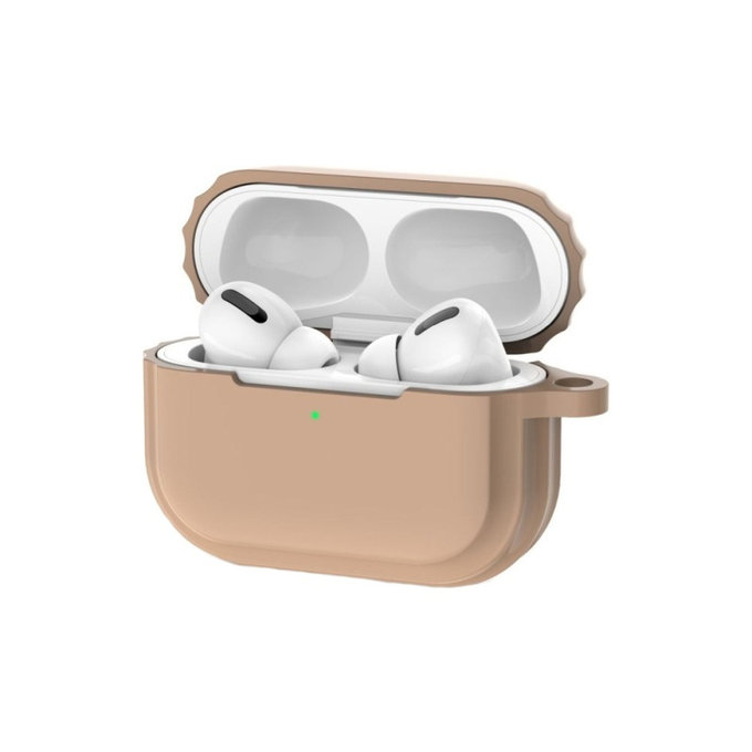 Силиконов калъф за AirPods Pro 2, Пясъчно бежово