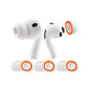 Резервни силиконови накрайници за AirPods 1 Pro, 2 Pro, Мемори пяна, комплект (L, M, S), Бял