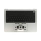 Горен корпус с клавиатура за MacBook Pro 14", A2442 (2021), A2779 (2023), с US клавиатура и батерия, Silver, 661-32211, Genuine Apple