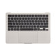 Горен корпус с клавиатура за MacBook Air 13", A3113 (2024), с US клавиатура и батерия, Starlight, 661-40229, Genuine Apple