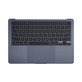 Горен корпус с клавиатура за MacBook Air 13", A3113 (2024), с US клавиатура и батерия, Midnight, 661-40230, Genuine Apple