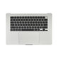 Горен корпус с клавиатура за MacBook Air 15", A3114 (2024), с US клавиатура и батерия, Silver, 661-40267, Genuine Apple