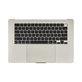 Горен корпус с клавиатура за MacBook Air 15", A3114 (2024), с US клавиатура и батерия, Starlight, 661-40268, Genuine Apple