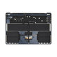 Горен корпус с клавиатура за MacBook Air 15", A3114 (2024), с US клавиатура и батерия, Midnight, 661-40269, Genuine Apple