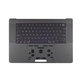 Горен корпус с клавиатура за MacBook Pro 16", A3403 (2024), с US клавиатура и батерия, Space Black, 661-42823, Genuine Apple