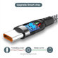 USB-C / USB-C кабел, 6A, 1m, Сив