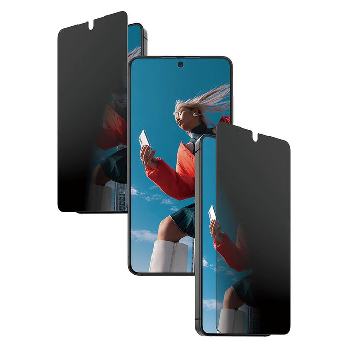 Закалено стъкло UWF 2-Way Privacy с FASTFIT In-A-Box за Samsung Galaxy S26, Прозрачно, PanzerGlass