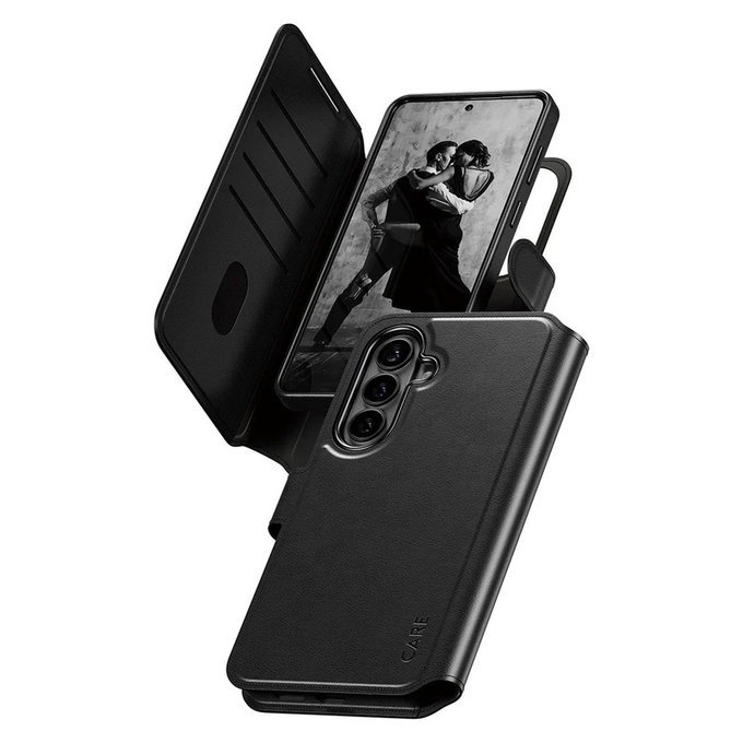 Калъф Tango Wallet Two-In-One с QI за Samsung Galaxy S26+, Черно, PanzerGlass