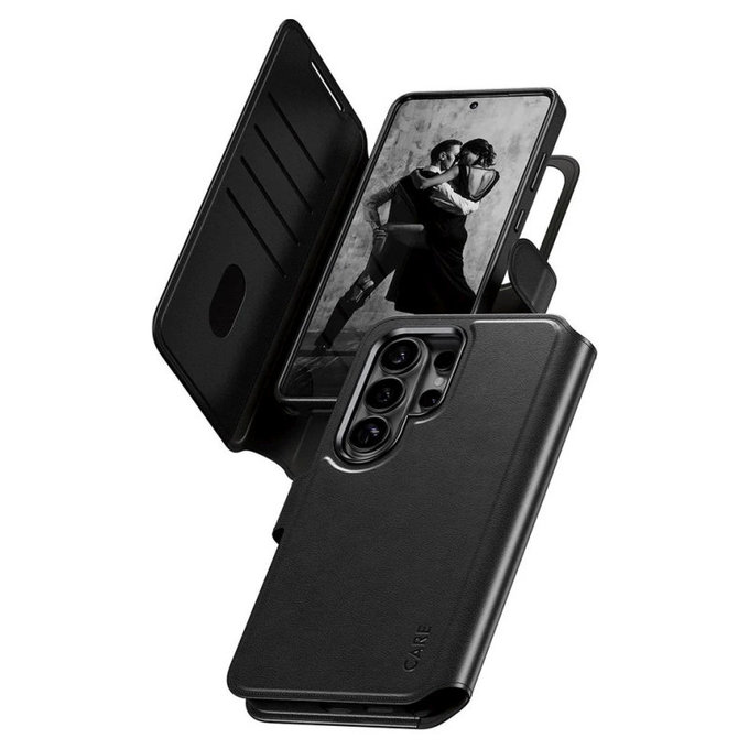 Калъф Wallet Tango Two-In-One с QI за Samsung S26 Ultra, Черно, CARE