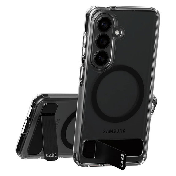 Калъф Kickstand с черно QI за Samsung Galaxy S26, Прозрачно, PanzerGlass