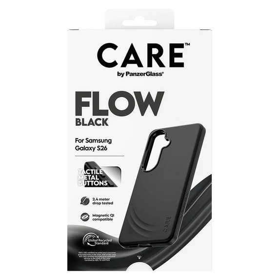 Калъф FLOW с QI за Samsung Galaxy S26, Черно, PanzerGlass