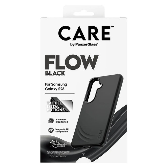 Калъф FLOW с QI за Samsung Galaxy S26, Черно, PanzerGlass
