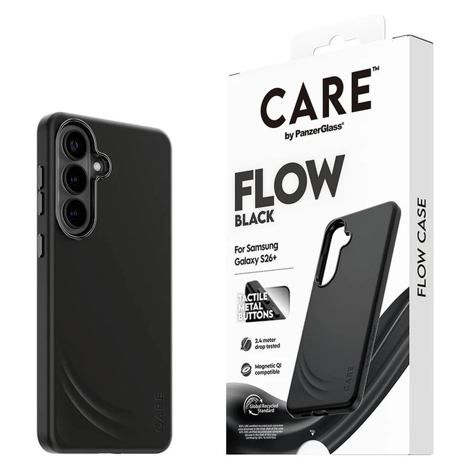 Калъф FLOW с QI за Samsung Galaxy S26+, Черно, PanzerGlass
