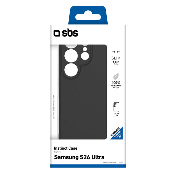Калъф Instinct за Samsung Galaxy S26 Ultra, Черно, Black, SBS