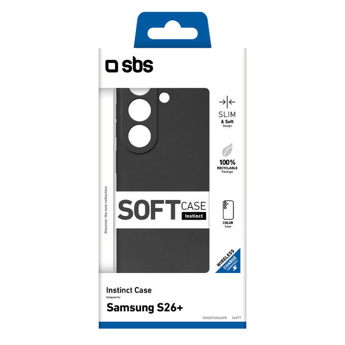 Калъф Instinct за Samsung Galaxy S26+, Черно, Black, SBS