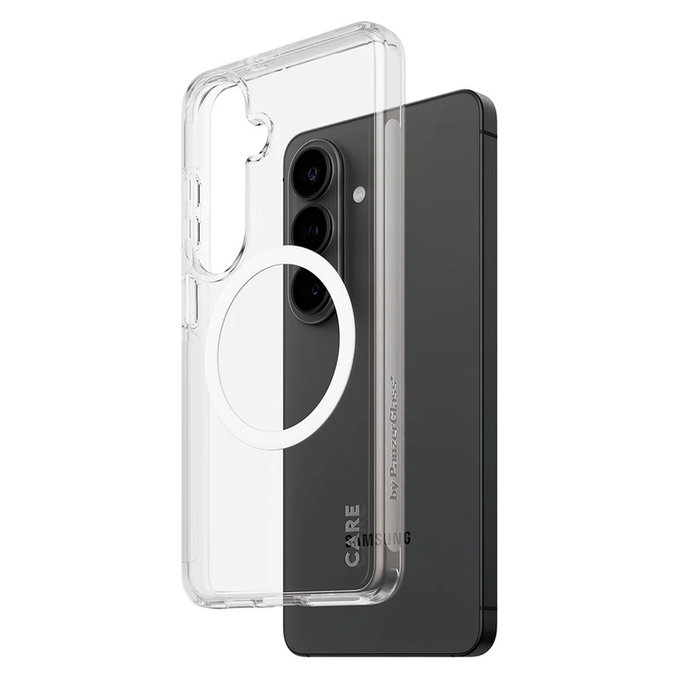 Калъф Urban Explorer с бяло QI за Samsung Galaxy S26, Прозрачно, PanzerGlass