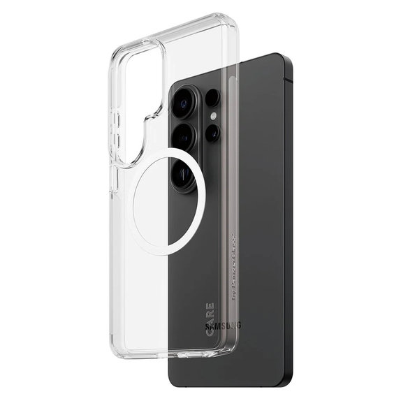 Калъф Urban Explorer с бяло QI за Samsung Galaxy S26 Ultra, Прозрачно, PanzerGlass